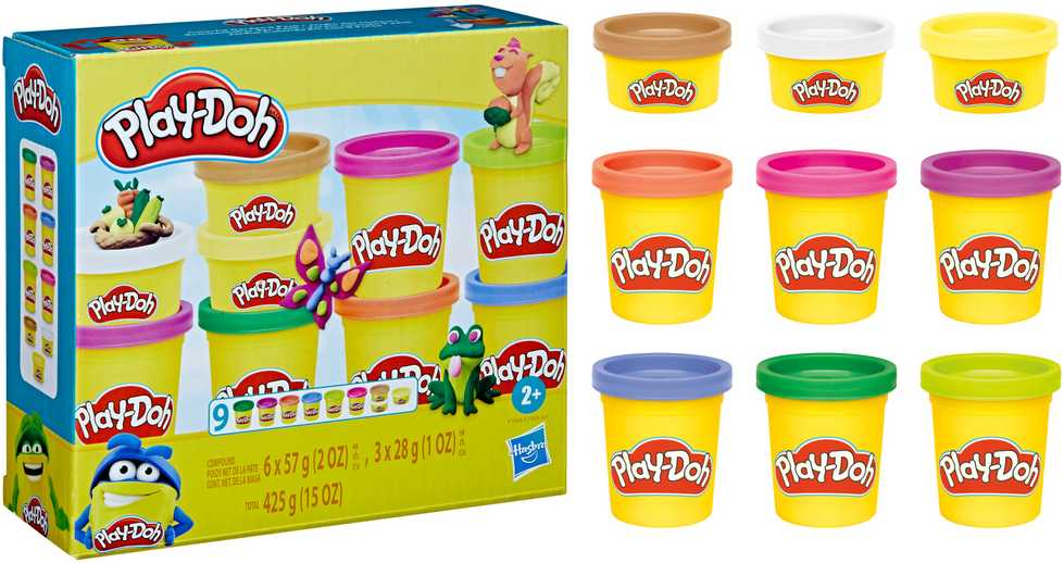 PLAY-DOH Plastilino rinkinys, 9 vnt.