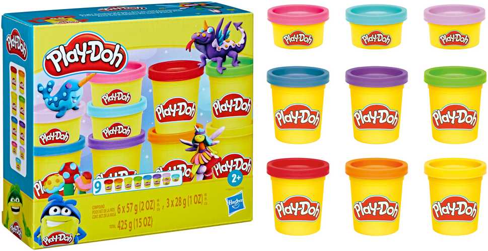 PLAY-DOH Plastilino rinkinys, 9 vnt.