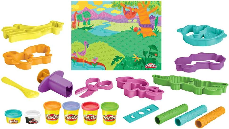 PLAY-DOH žaidimų rinkinys Laukiniai gyvūnai