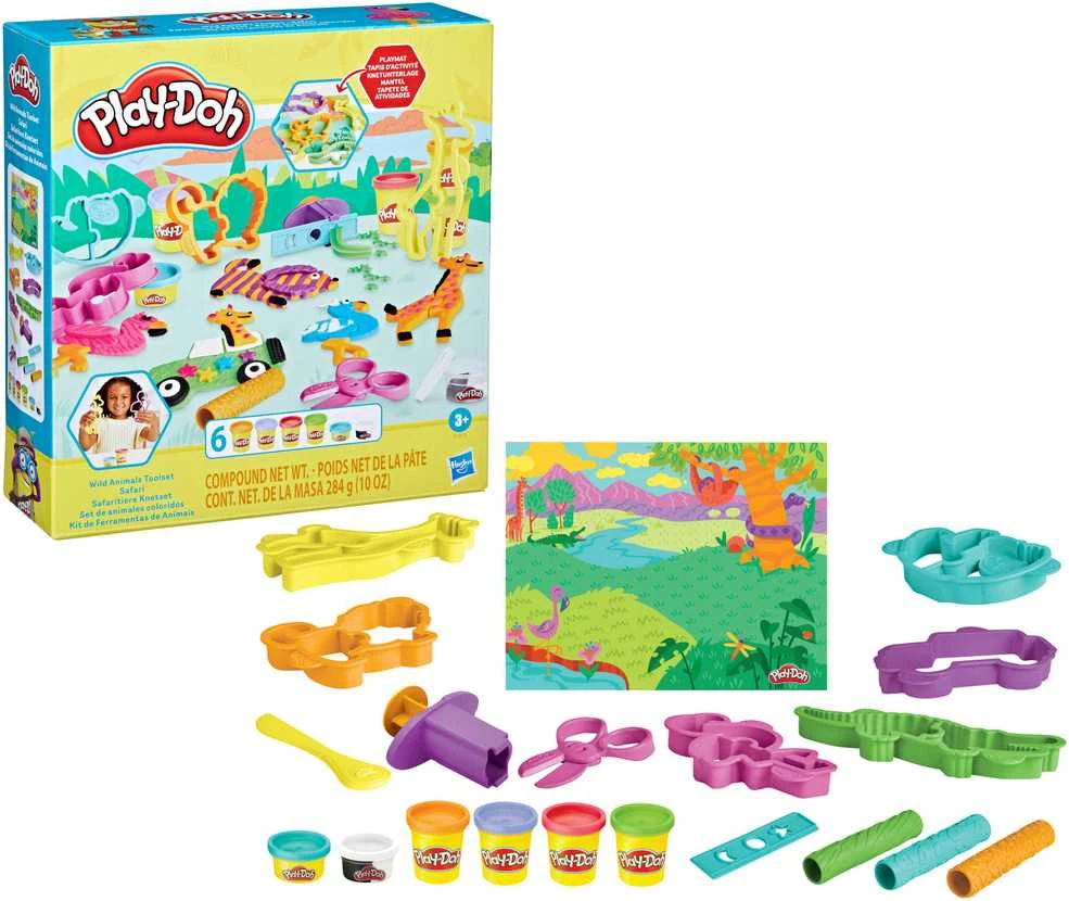 PLAY-DOH žaidimų rinkinys Laukiniai gyvūnai