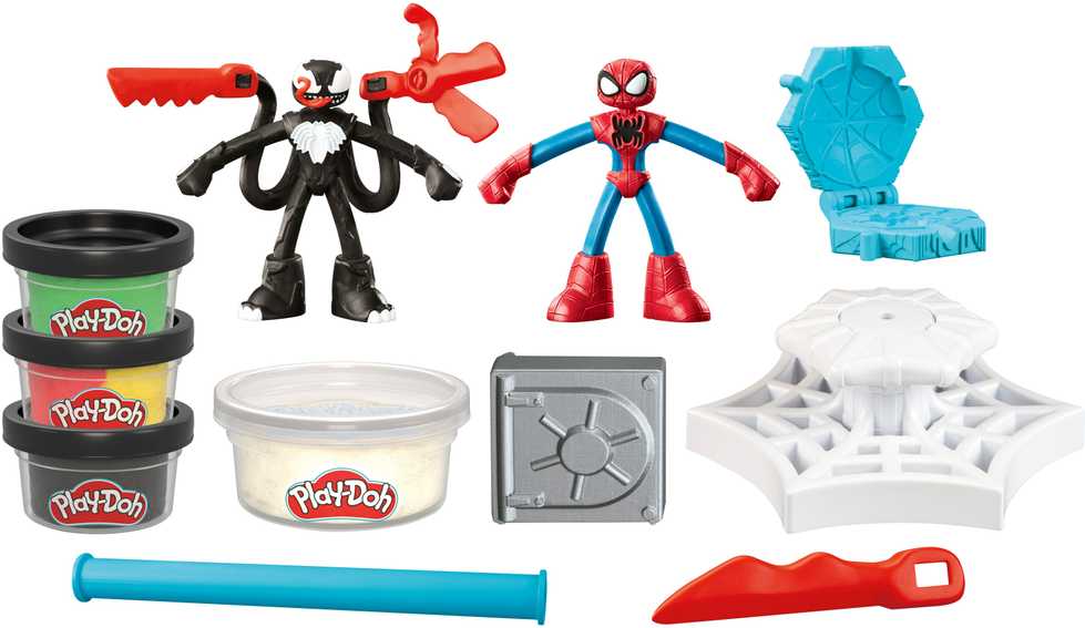 Hasbro PLAY-DOH Rinkinys „Žmogus-voras: superherojų kova“