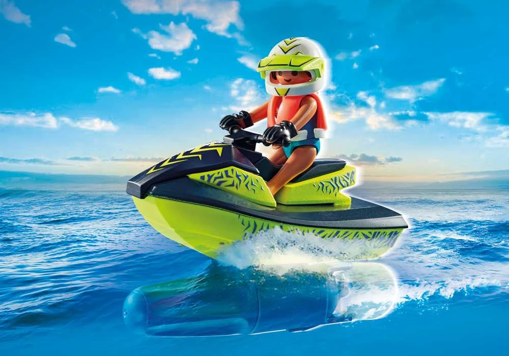 PLAYMOBIL ACTION HEROES Ugniagesių laivas su vandens motociklu 71464