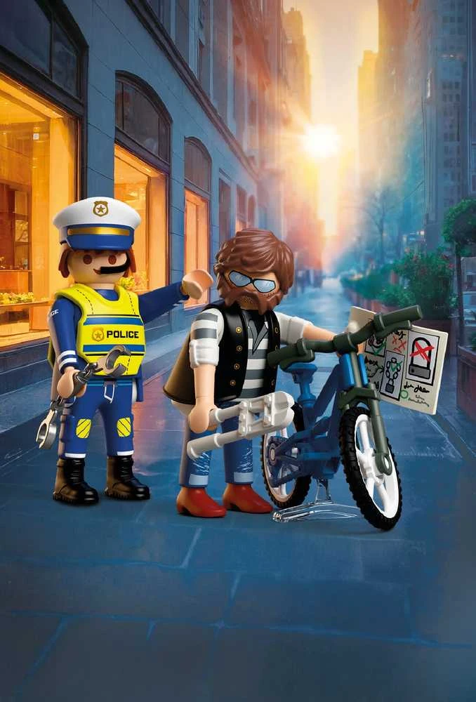 Konstruktorius Playmobil Dviračio vagystė (72076)
