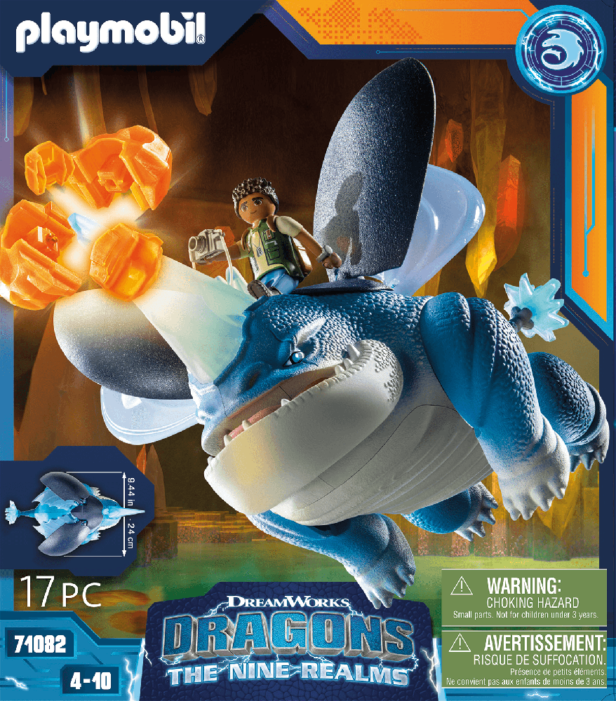 71082 PLAYMOBIL® Drakonai. Devyni karalysčių – Plowhorn ir D'Angelo