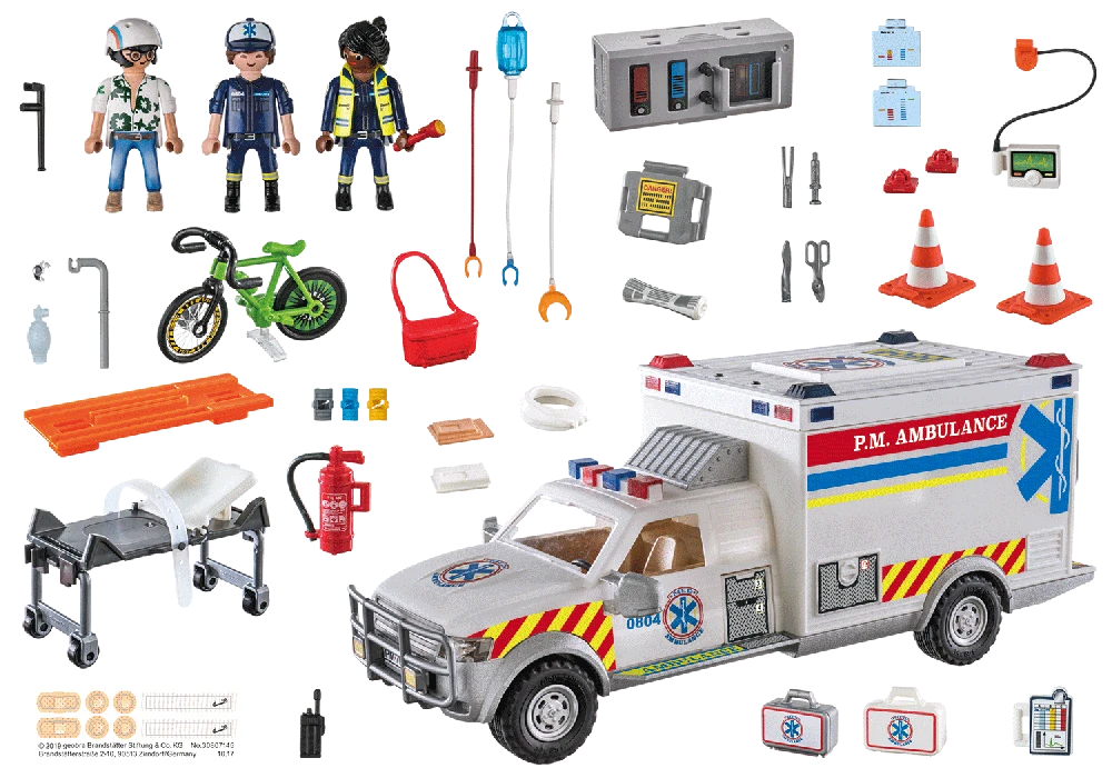 PLAYMOBIL Greitosios pagalbos automobilis su šviesomis ir garsais 70936