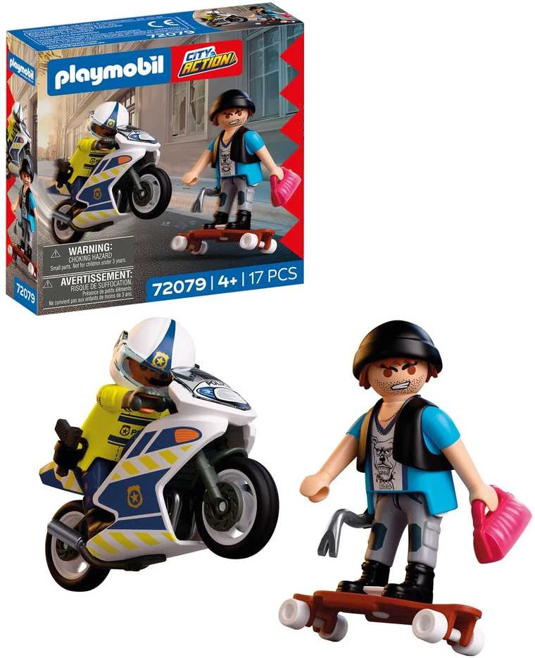 Konstruktorius Playmobil Motorcycle Chase (72079)