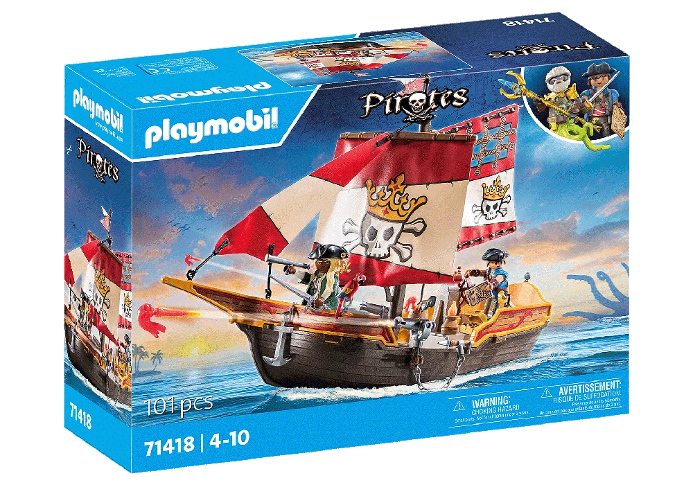 Playmobil Pirates 71418 Piratų laivas