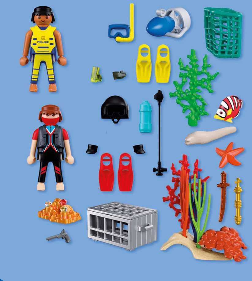 Konstruktorius Playmobil Policijos naras su lobiu (72078)