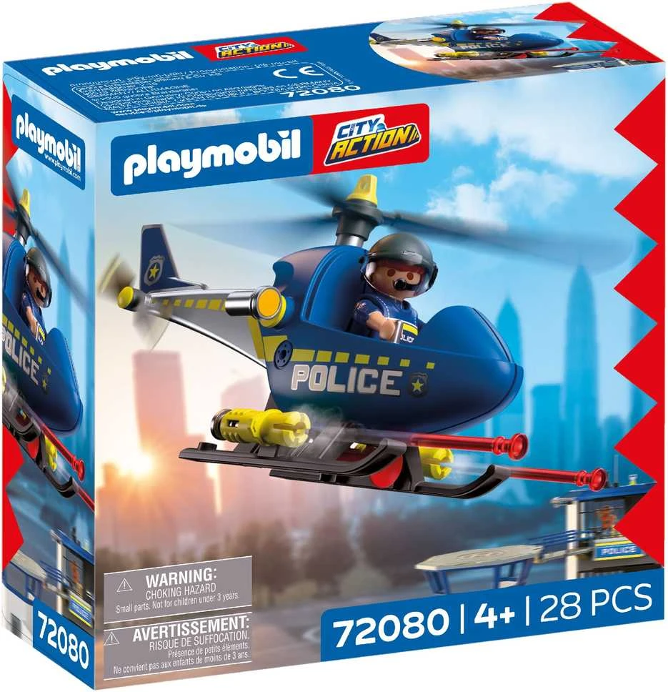 Konstruktorius Playmobil Police Helicopter (72080)