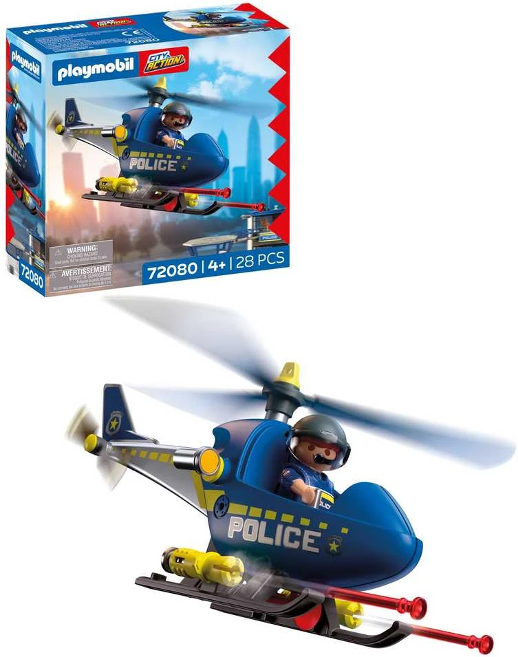 Konstruktorius Playmobil Police Helicopter (72080)