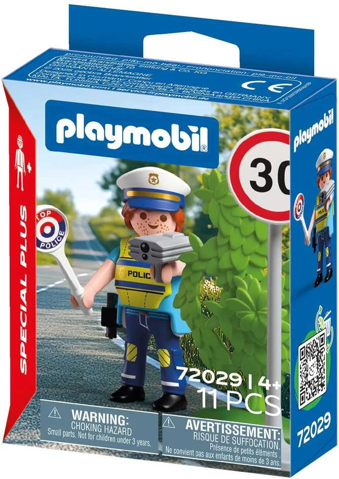 Konstruktorius Playmobil Policijos pareigūnas su greičio matuokliu 72029