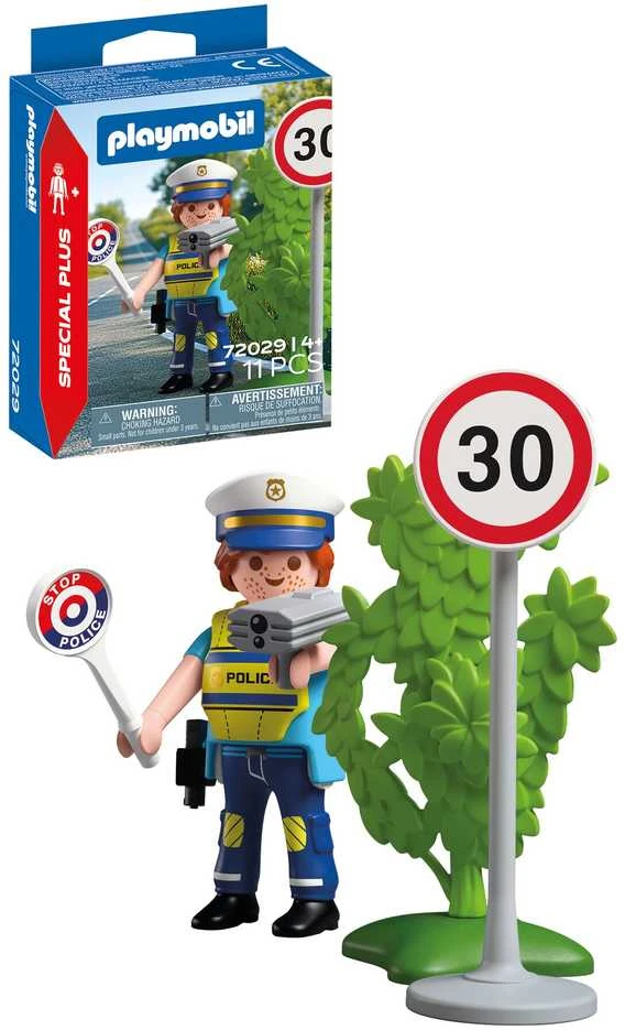 Konstruktorius Playmobil Policijos pareigūnas su greičio matuokliu 72029