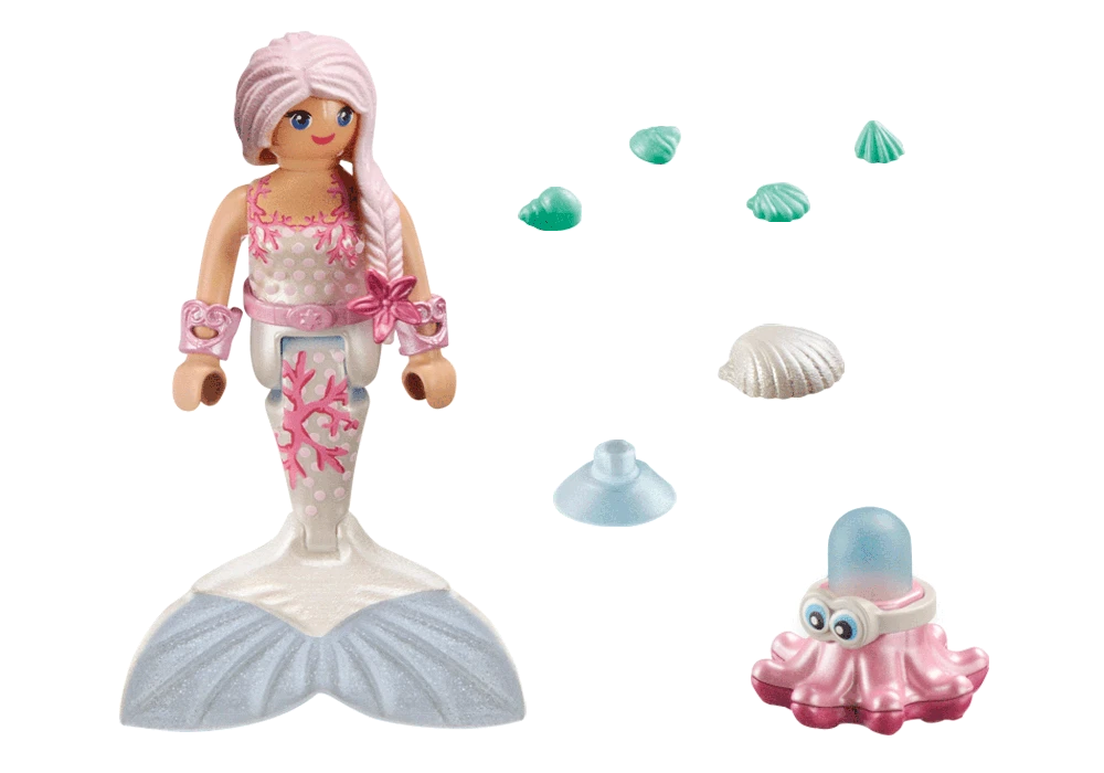PLAYMOBIL SPECIAL PLUS Undinėlė su vandenį purškiančiu aštuonkoju 71477