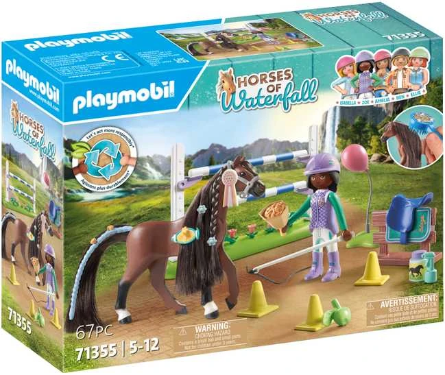 PLAYMOBIL WORLD OF HORSES Konkūro arena su Zoe ir Blaze 71355