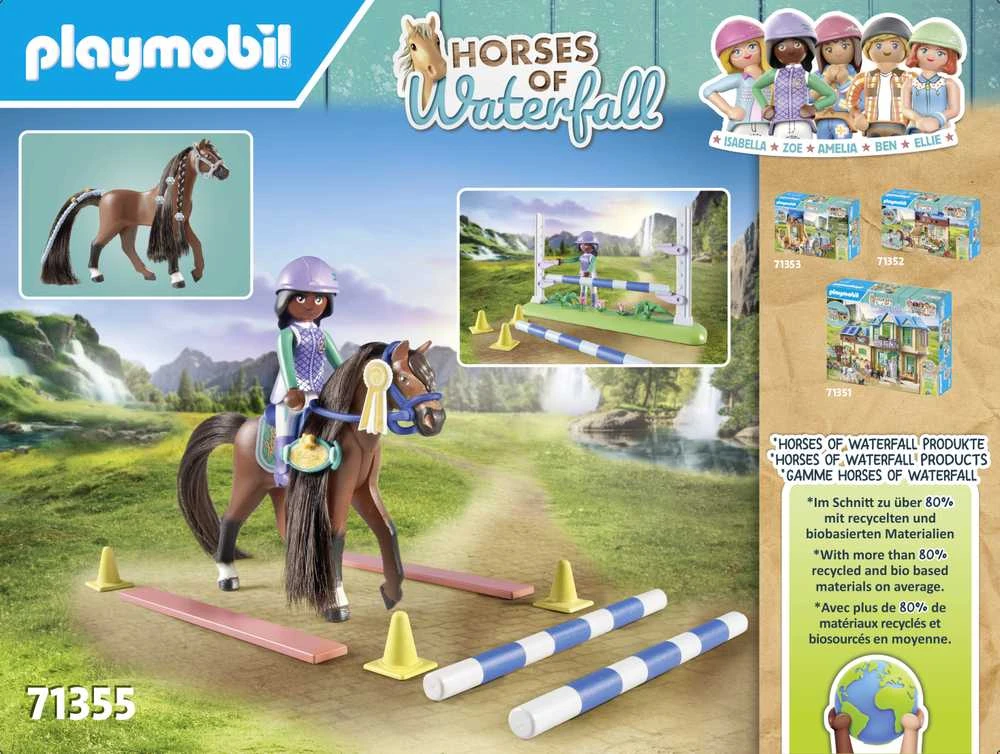 PLAYMOBIL WORLD OF HORSES Konkūro arena su Zoe ir Blaze 71355