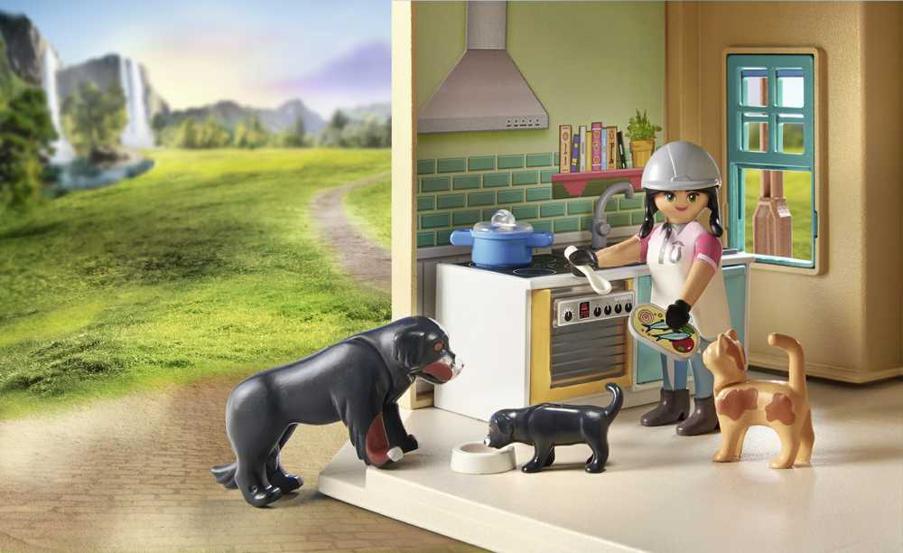 Konstruktorius Playmobil Waterfall Ranch 71351, plastikas