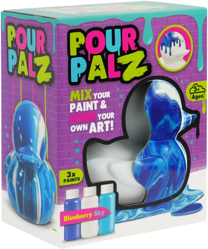Pour Palz DIY Dažoma antytė – Mėlynių dangus