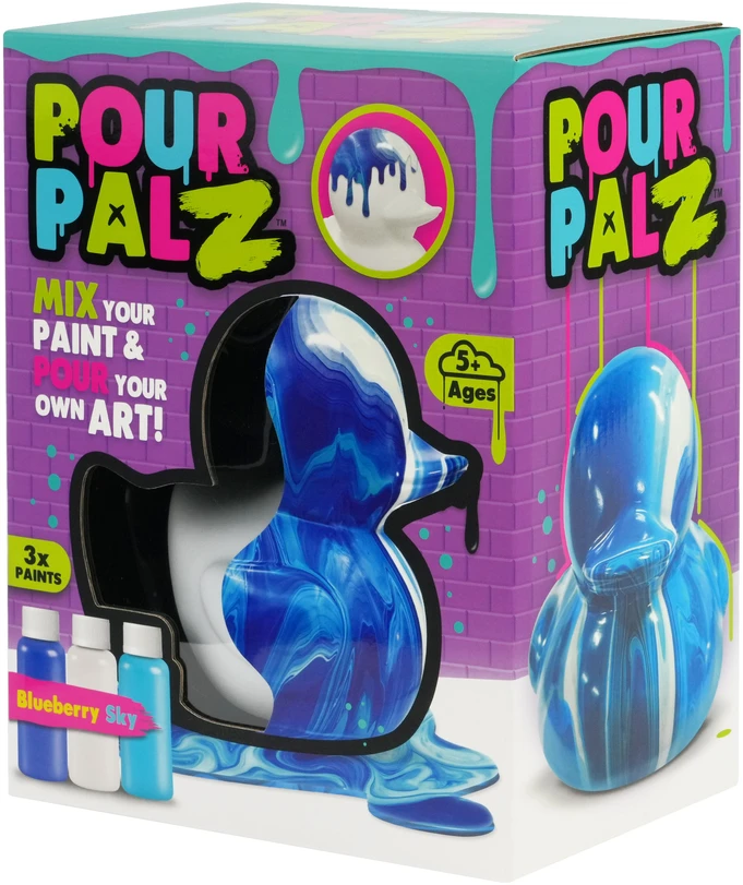 Pour Palz DIY Dažoma antytė – Mėlynių dangus