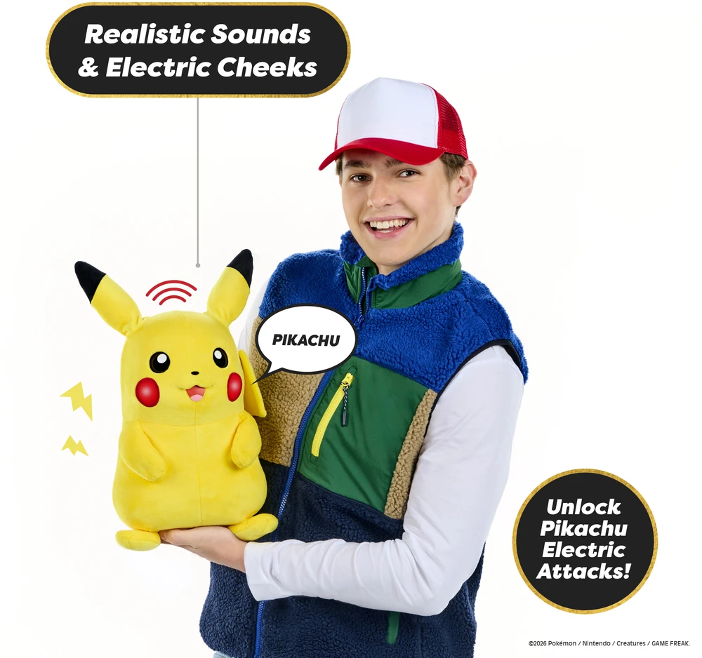 WOW STUFF REAL FX POKEMON Interaktyvus gyvūnėlis - PIKACHU