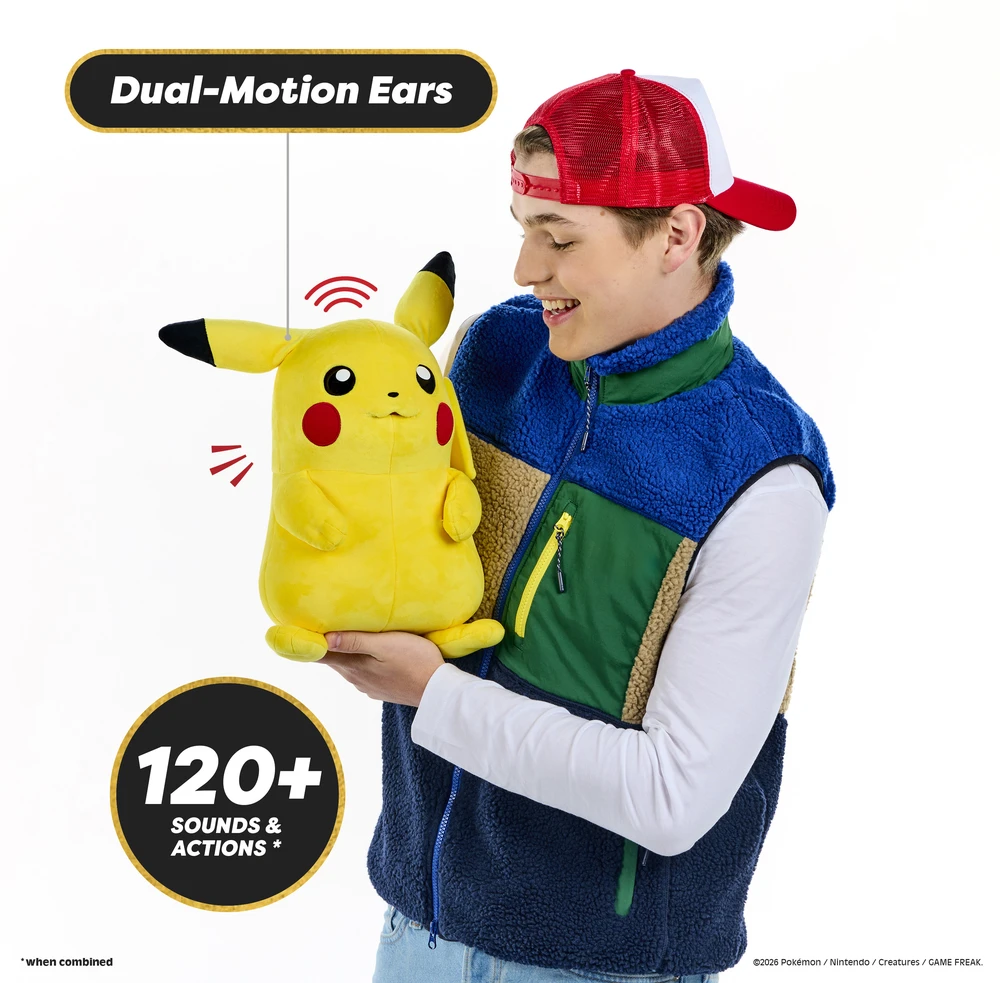 WOW STUFF REAL FX POKEMON Interaktyvus gyvūnėlis - PIKACHU