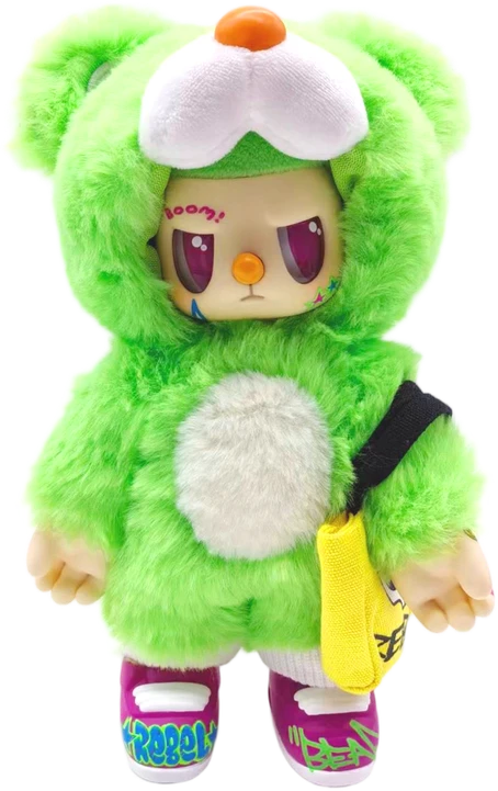 REBEL BEAR Spalvinga lėlė, 18 cm