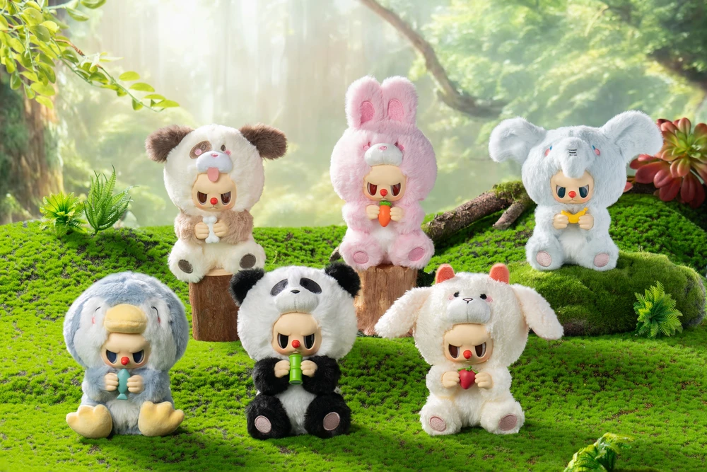 REBEL BEAR Spalvinga beždžionėlė uždaroje pakuotėje ANIMALS, 15 cm