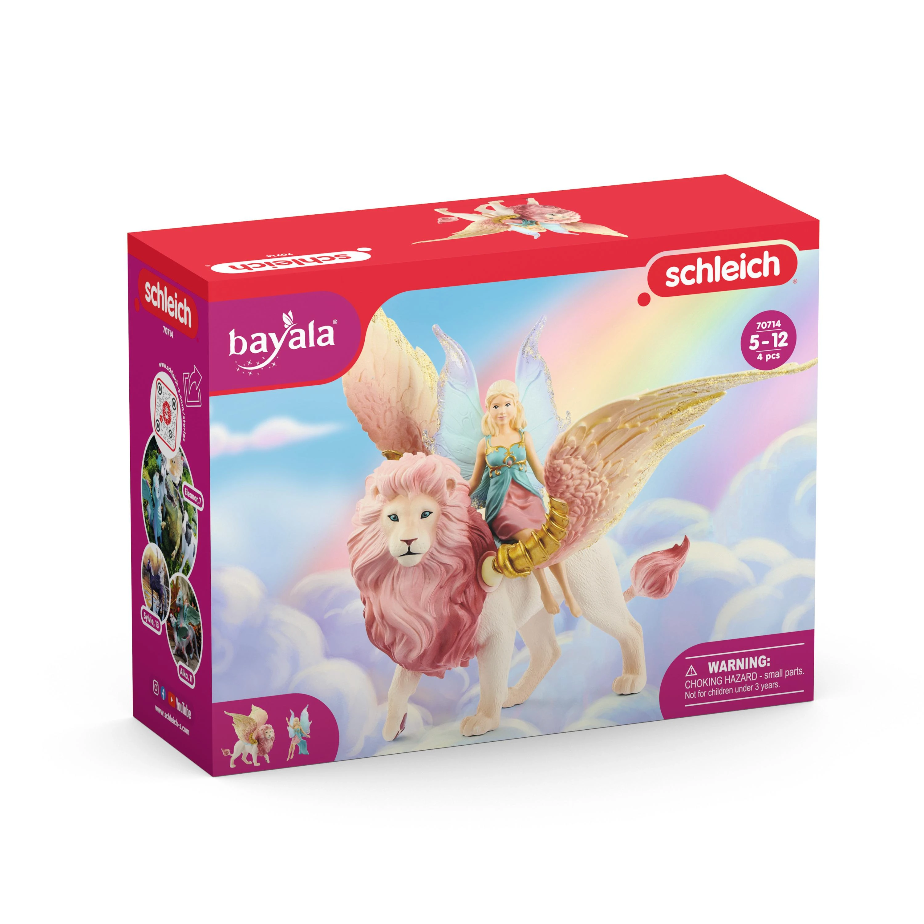 Schleich figūrėlė BAYALA Elfas ant skraidančio liūto