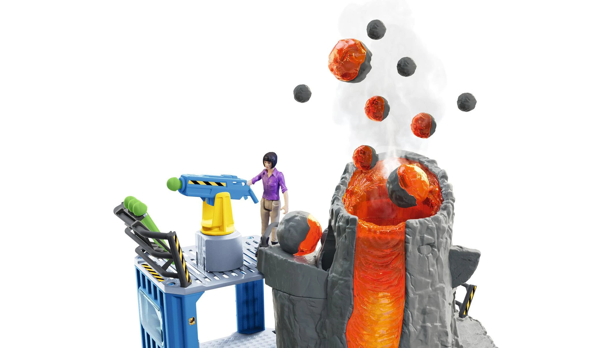Žaislų rinkinys - Schleich Dinosaurus Didžioji ugnikalnio ekspedicija (dinozaurų figūrėlės, ugnikalnis)