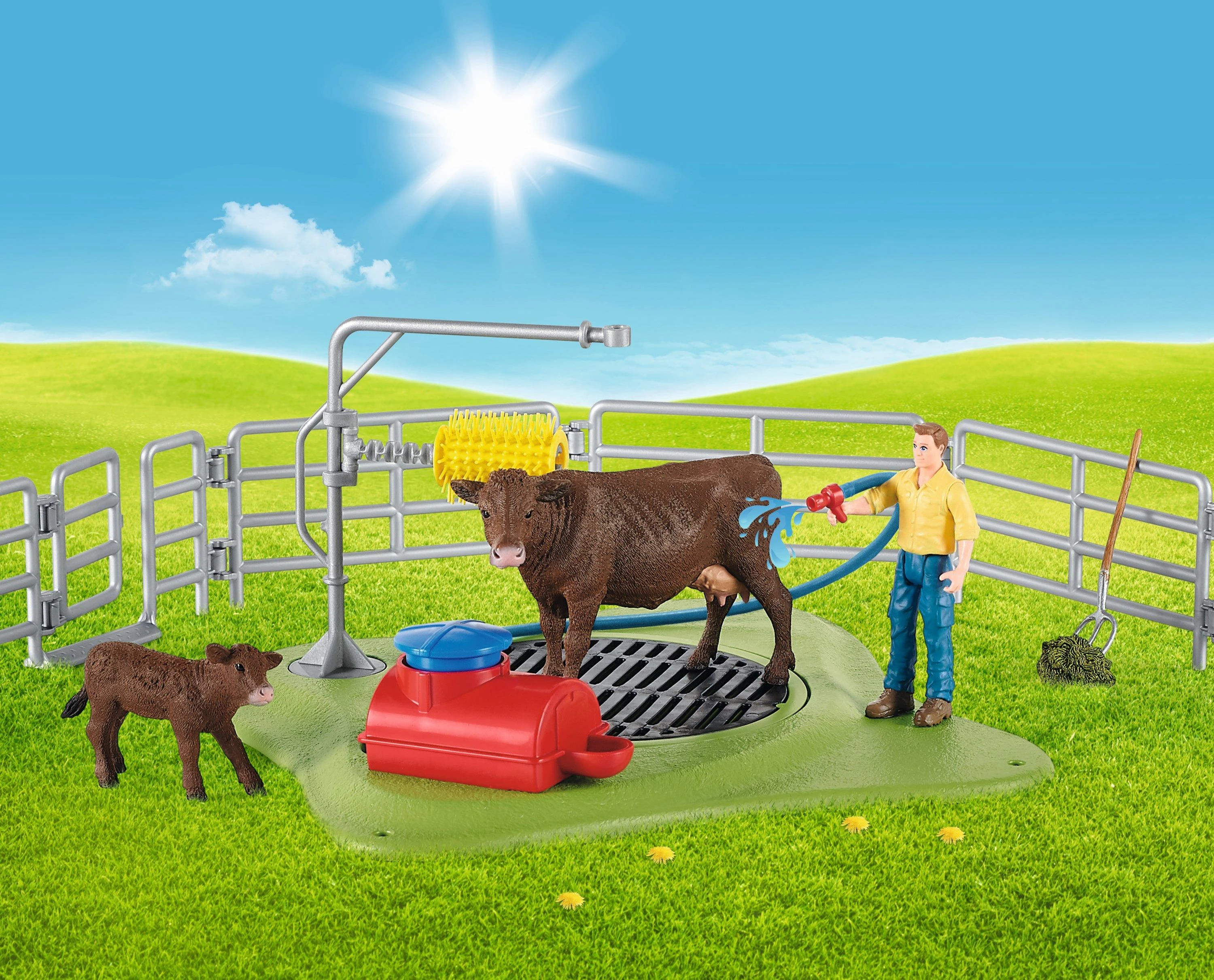 SCHLEICH FARM WORLD Karvių prausimo stotis aprašymas - Prekės nuotrauka