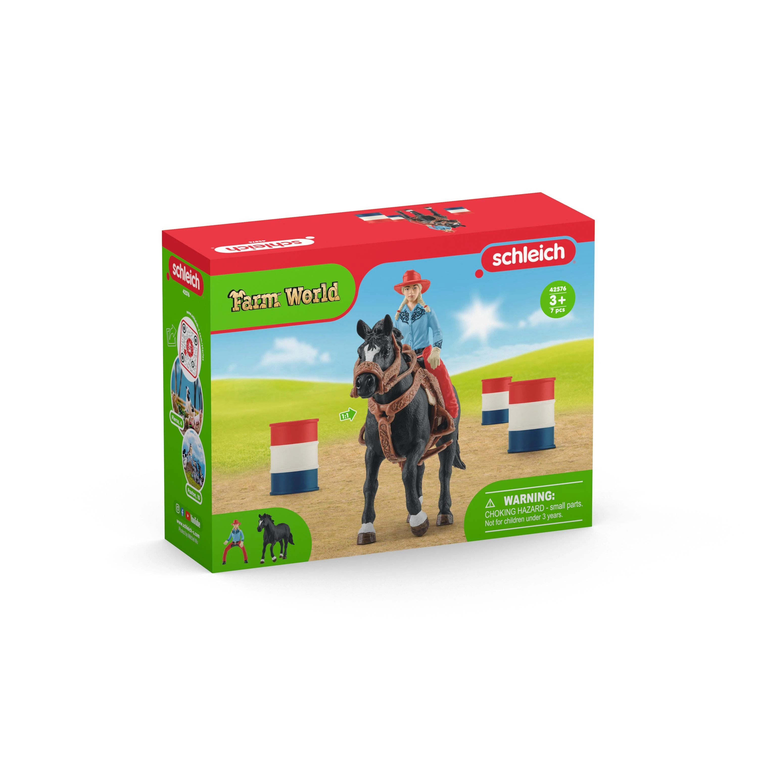 SCHLEICH „Naminiai gyvūnai“ Rinkinys - Kaubojė ant žirgo