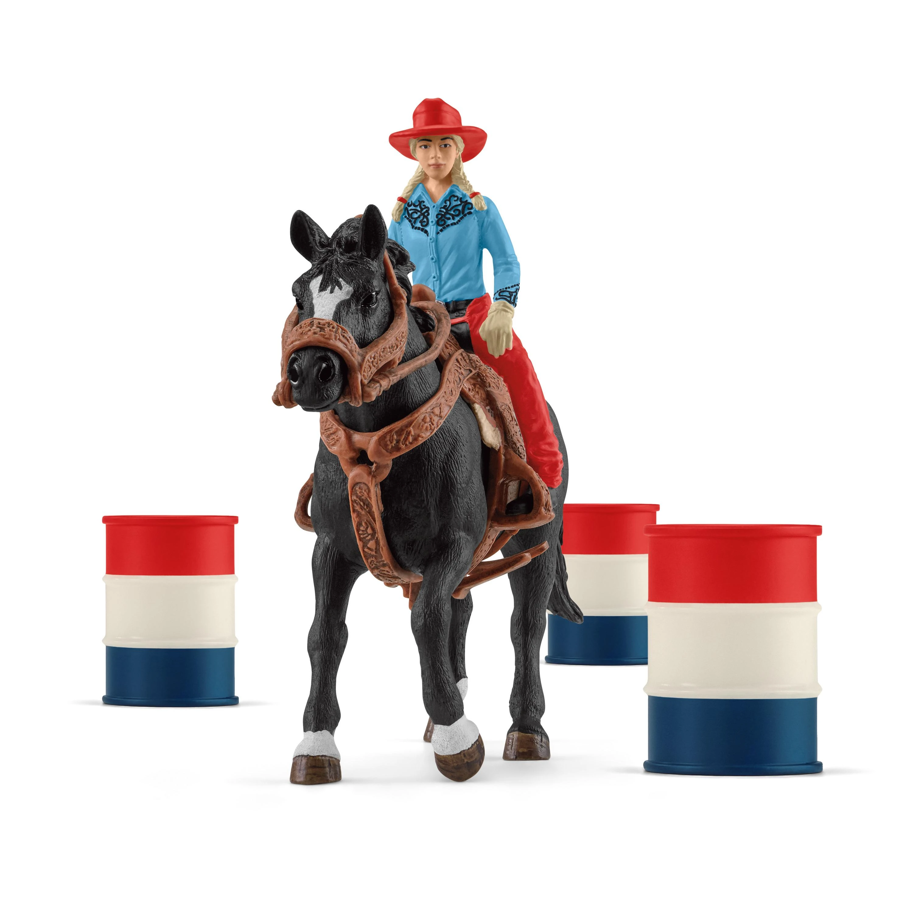 SCHLEICH „Naminiai gyvūnai“ Rinkinys - Kaubojė ant žirgo