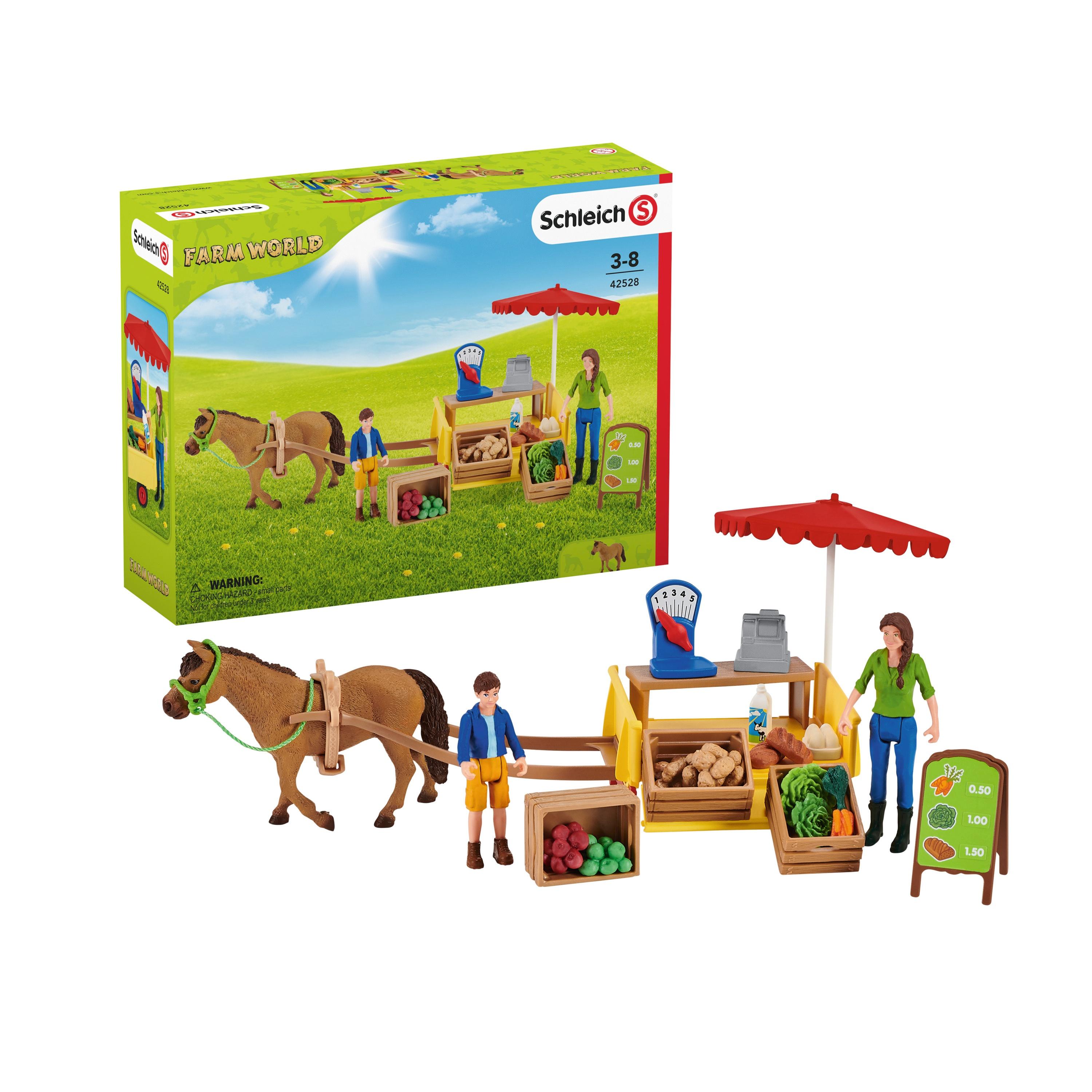 SCHLEICH „Naminiai gyvūnai“ rinkinys - Mobilus fermos stendas