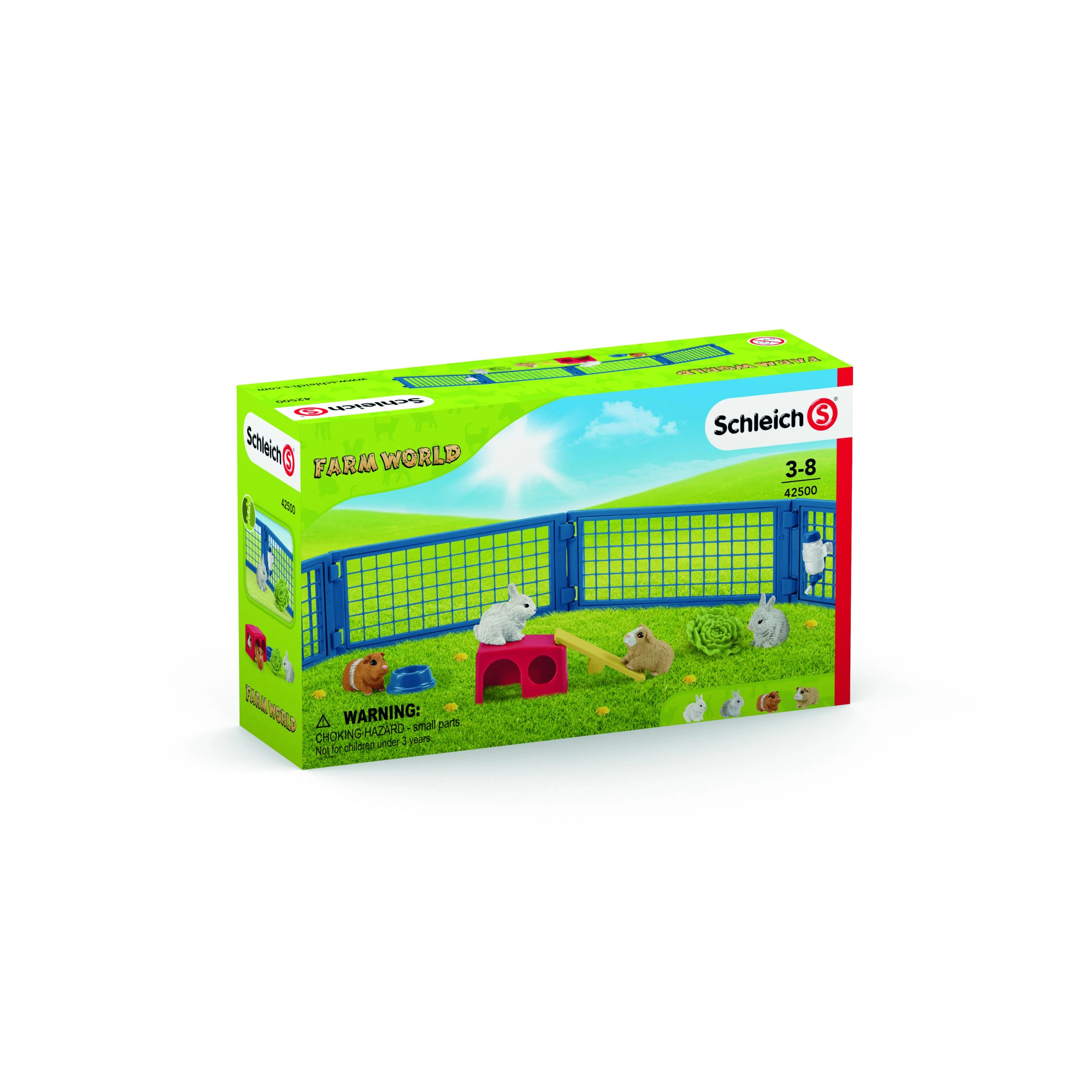 SCHLEICH „Naminiai gyvūnai“ Rinkinys - Triušių ir jūrų kiaulyčių gardas