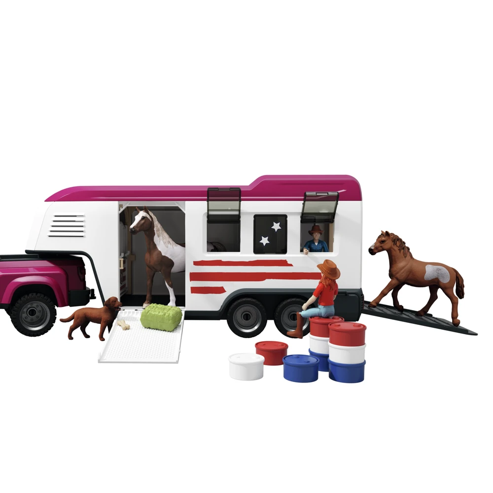 SCHLEICH HORSE CLUB Sunkvežimis ir priekaba prie ežero