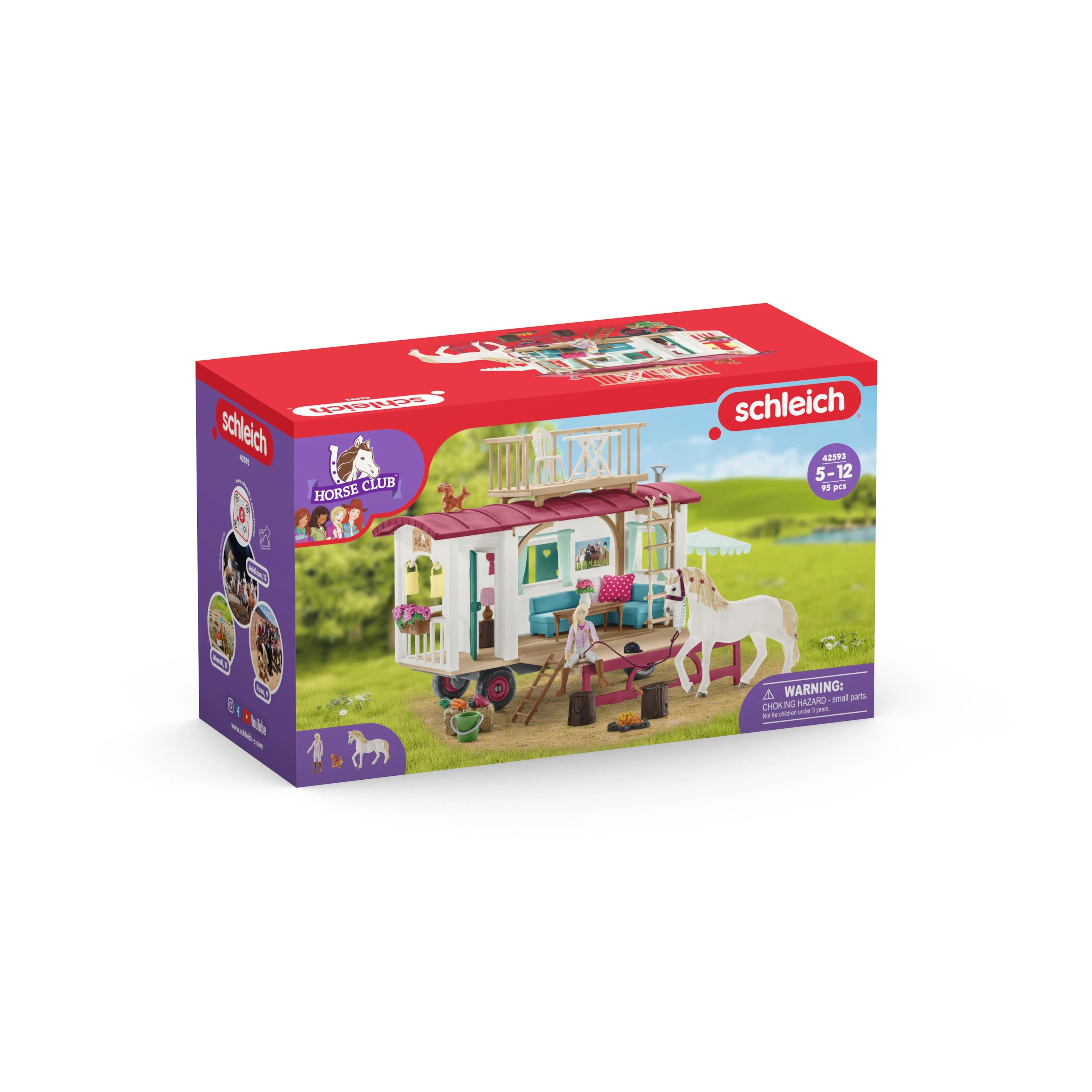 SCHLEICH HORSE CLUB Namelis ant ratų slaptiems klubo susitikimams