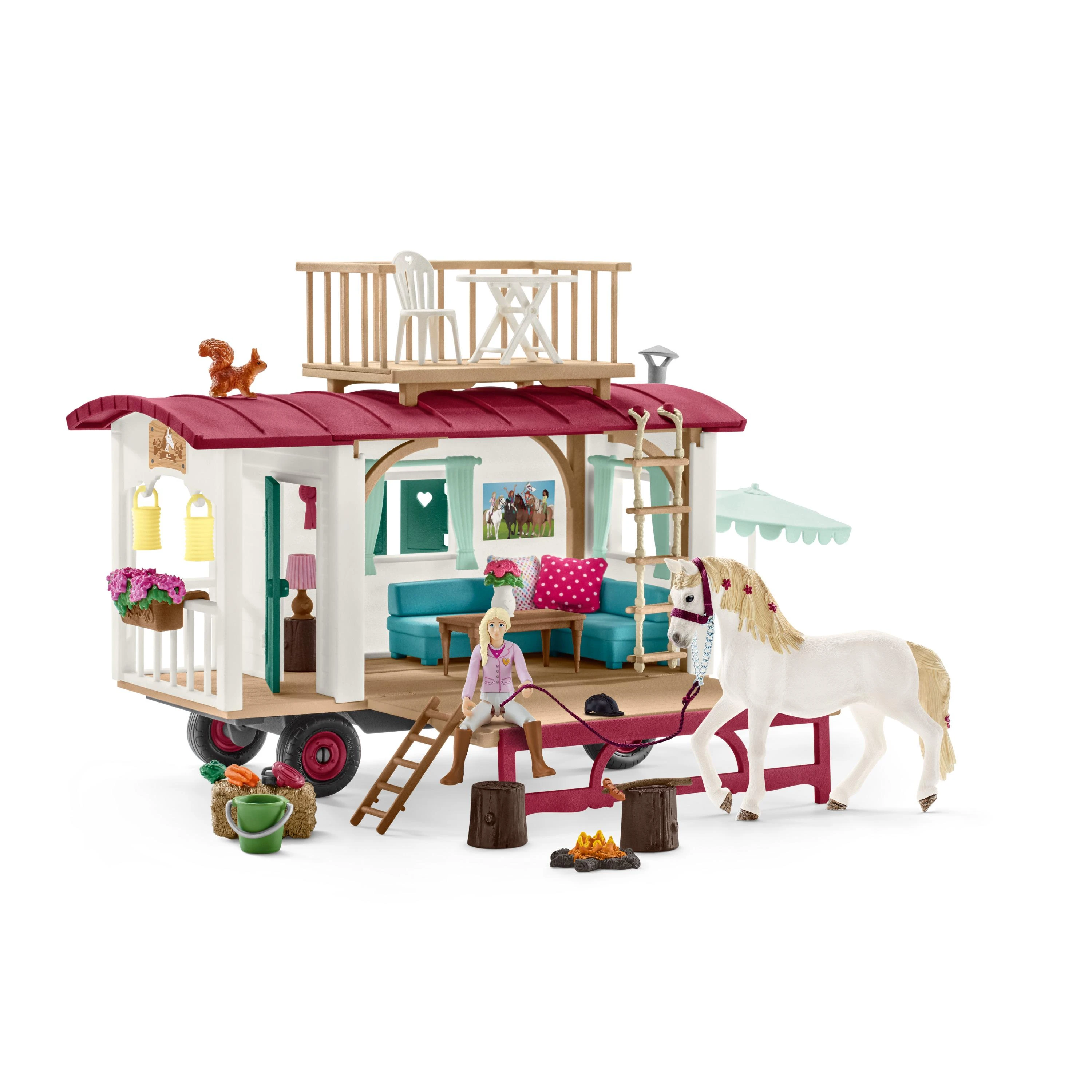 SCHLEICH HORSE CLUB Namelis ant ratų slaptiems klubo susitikimams