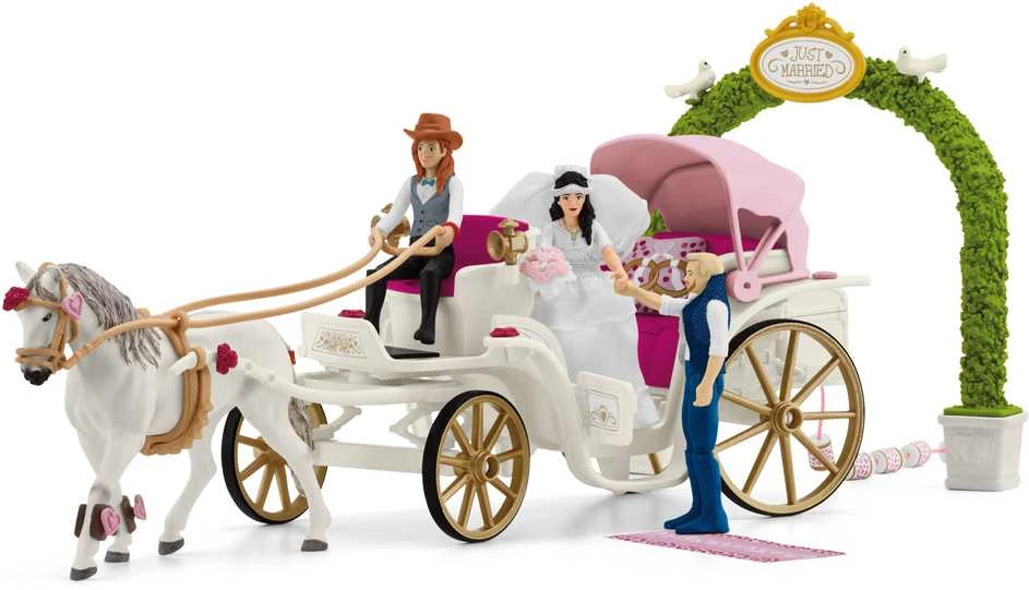 SCHLEICH HORSE CLUB Vestuvinė karieta aprašymas - Prekės nuotrauka