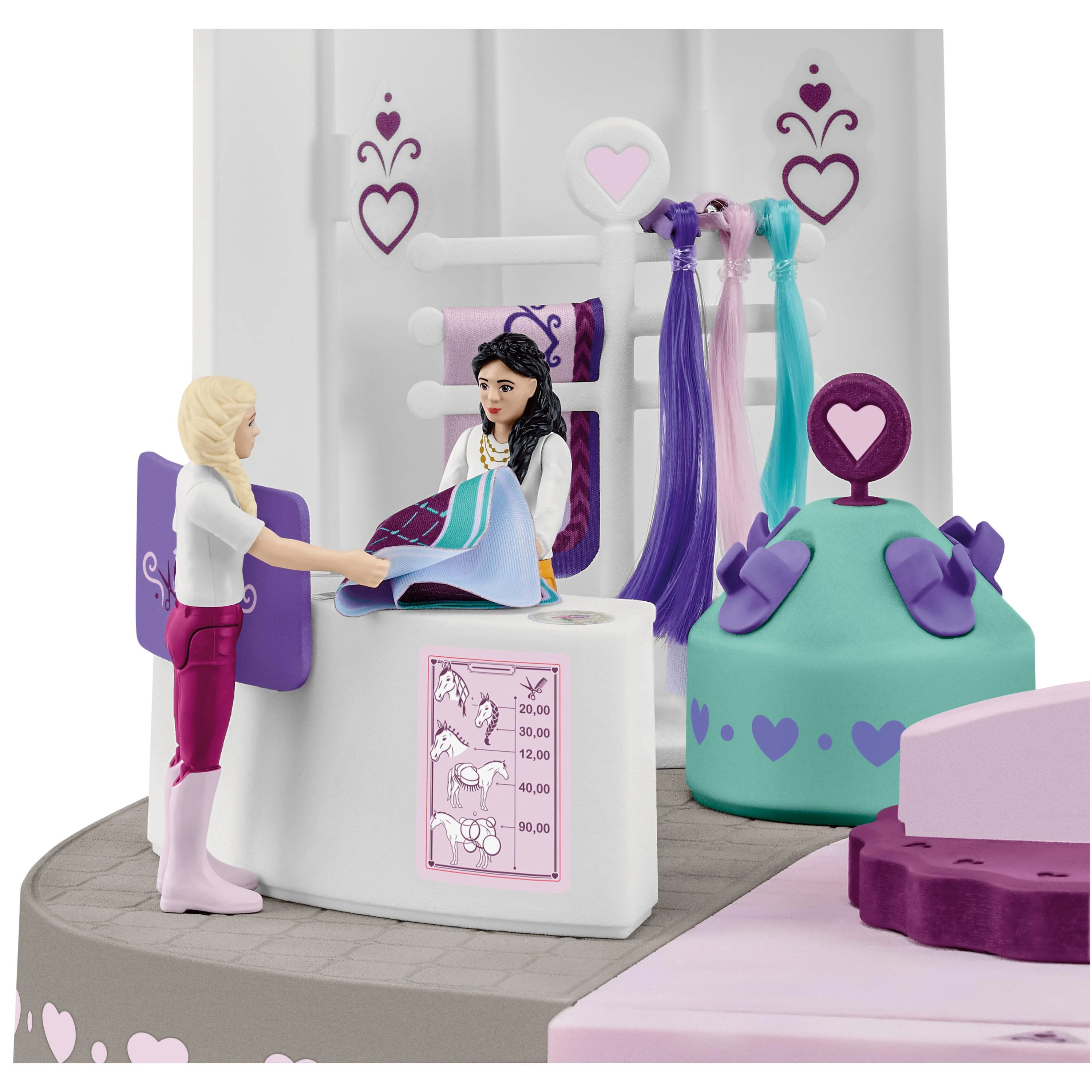 SCHLEICH SOFIA´S BEAUTIES Žirgų grožio salonas aprašymas - Prekės nuotrauka