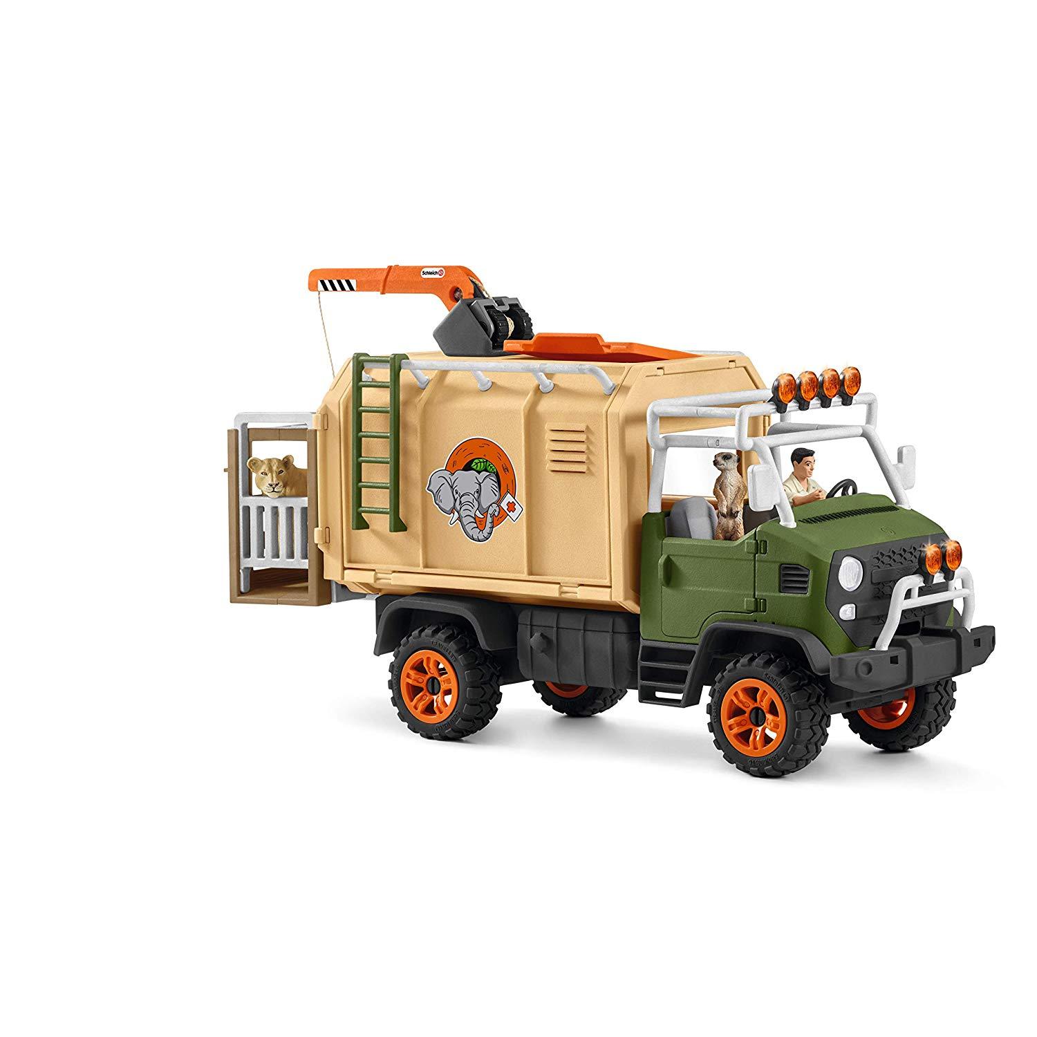 SCHLEICH „Wild Life“ Rinkinys - Gyvūnų Gelbėjimo Sunkvežimis