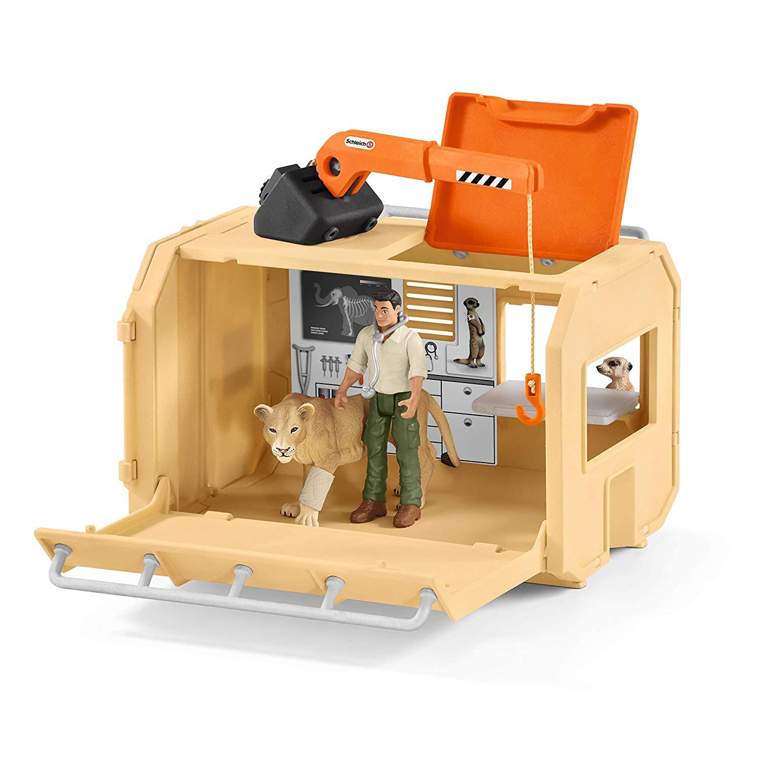 SCHLEICH „Wild Life“ Rinkinys - Gyvūnų Gelbėjimo Sunkvežimis