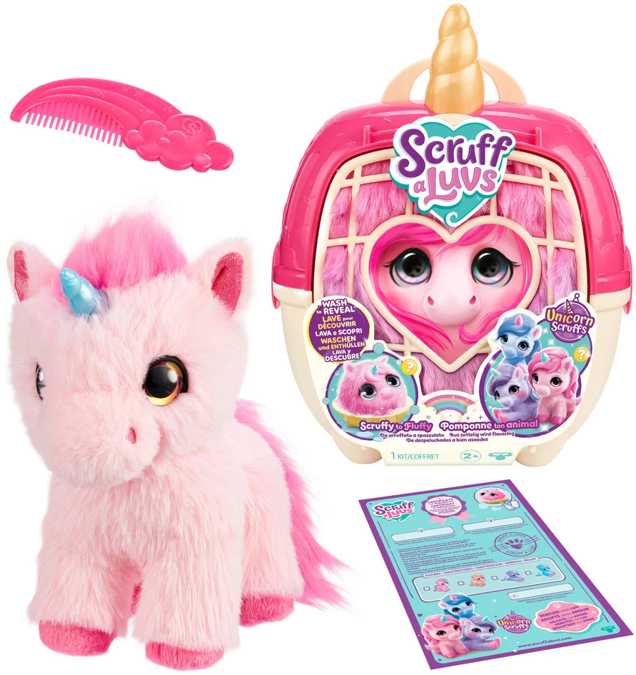 SCRUFF-A-LUVS Pliušinis gyvūnėlis „Vienaragis“, 19 cm