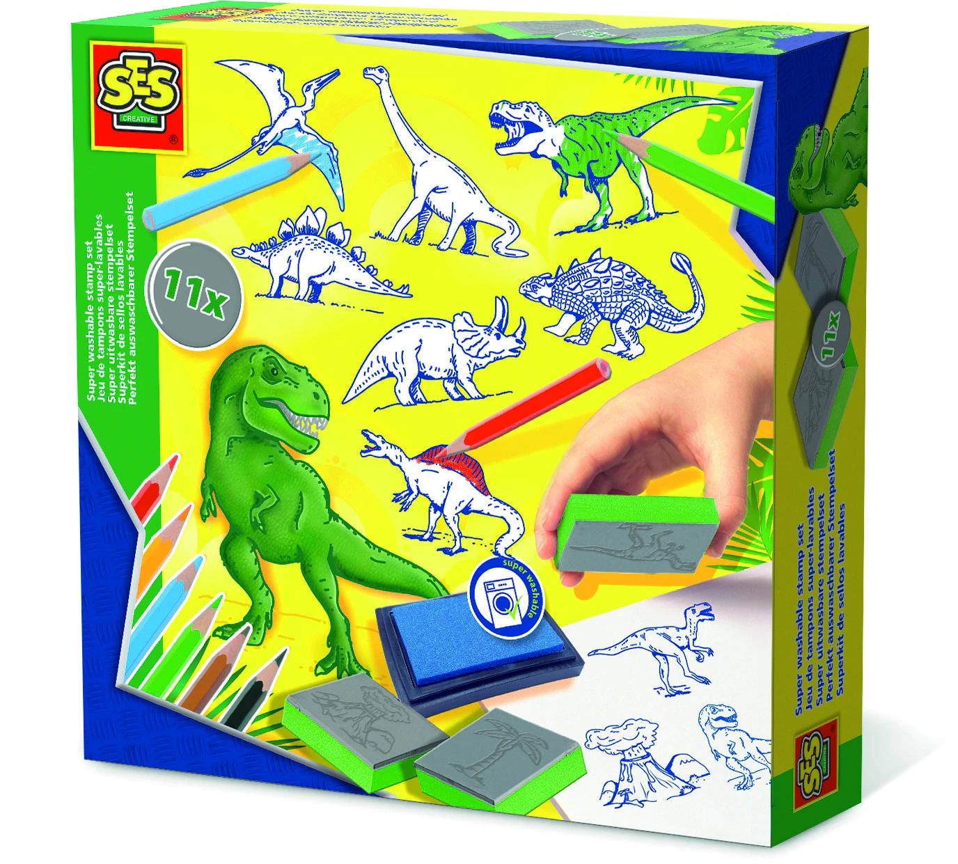 SES Antspaudukų rinkinys „Dinozaurai“