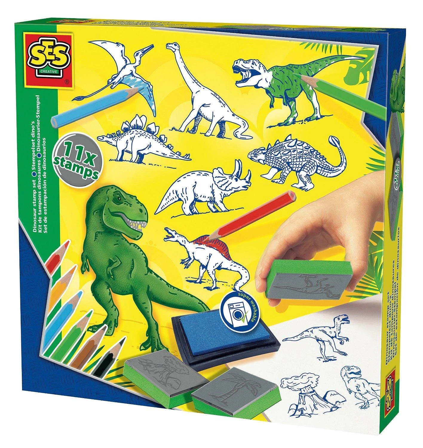 SES Antspaudukų rinkinys „Dinozaurai“