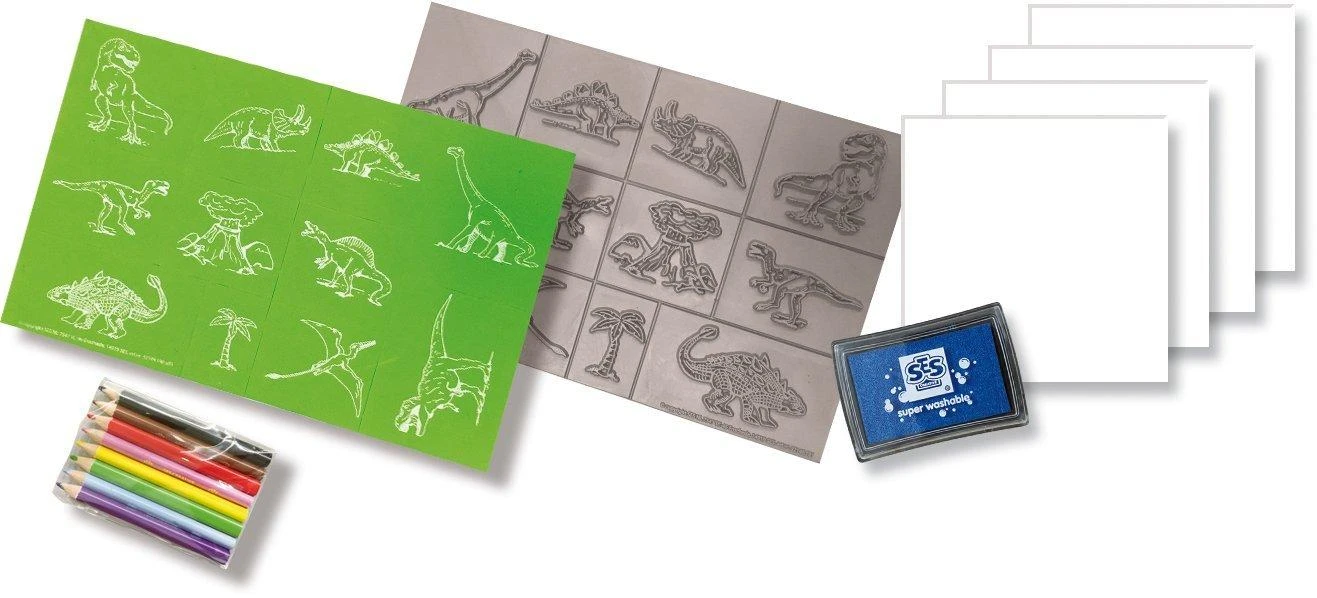SES Antspaudukų rinkinys „Dinozaurai“