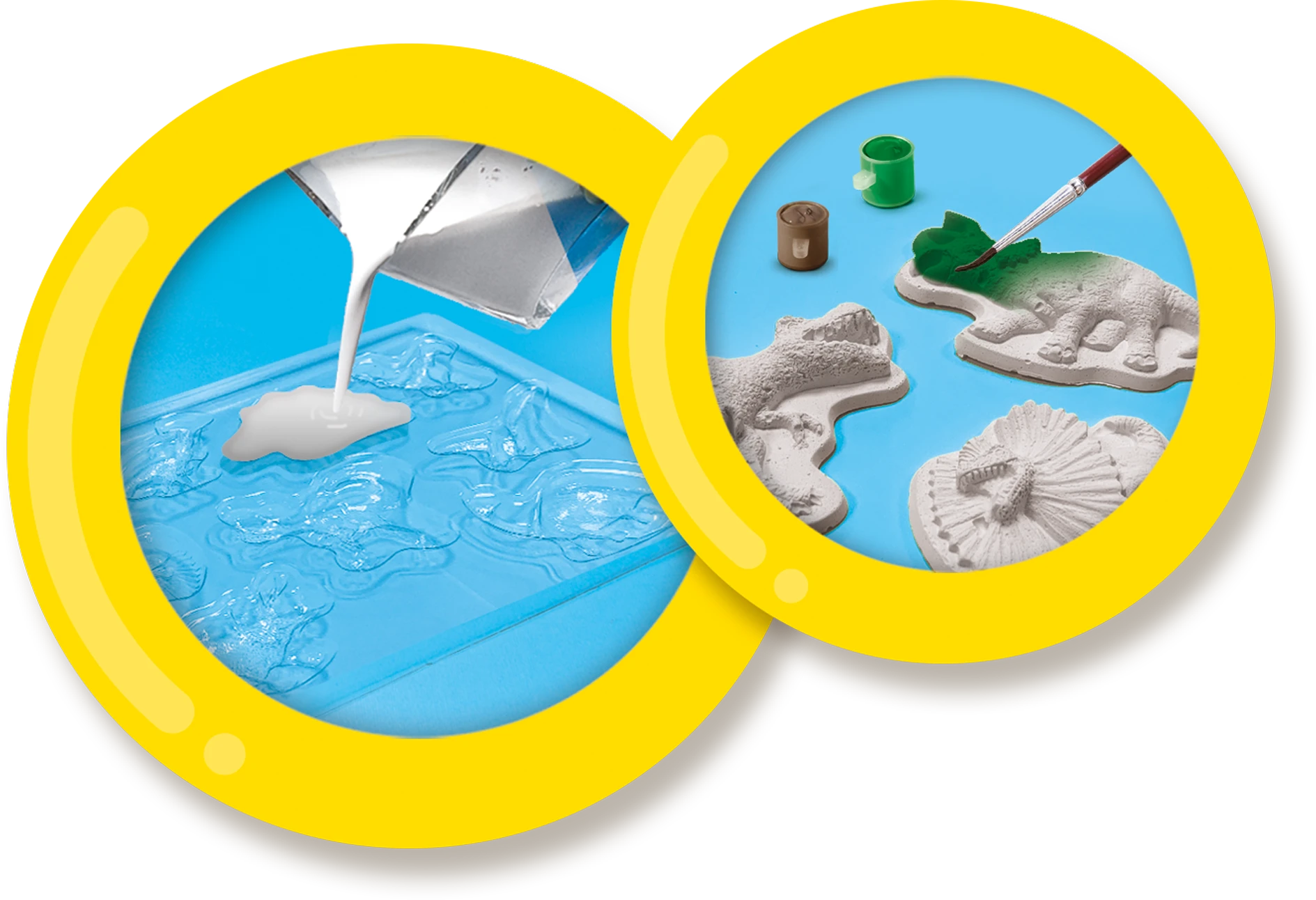 SES Kūrybinis rinkinys: Gipsiniai dinozaurai