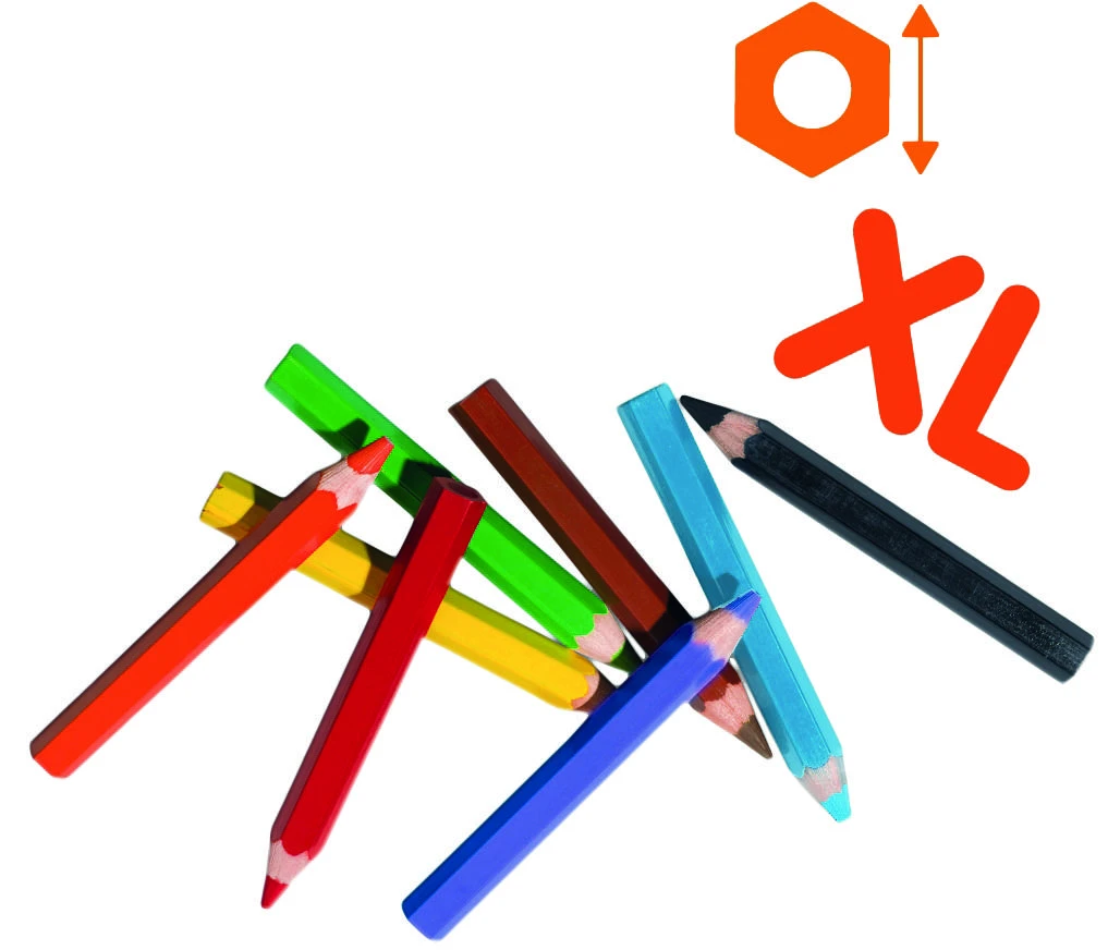 SES XL dydžio pieštukai