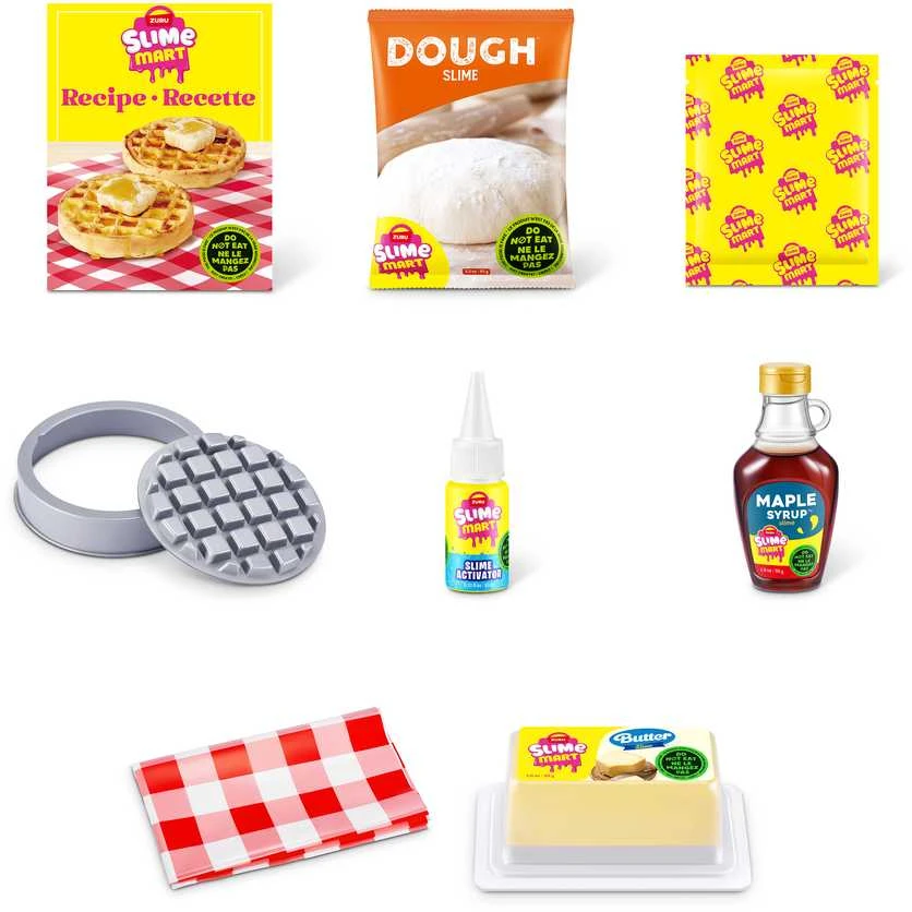 SLIME MART Kūrybinis gleivių rinkinys „Waffles“