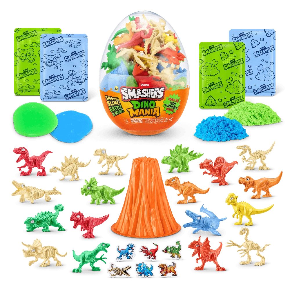 SMASHERS Kiaušinis siurprizas „Dino Mania“