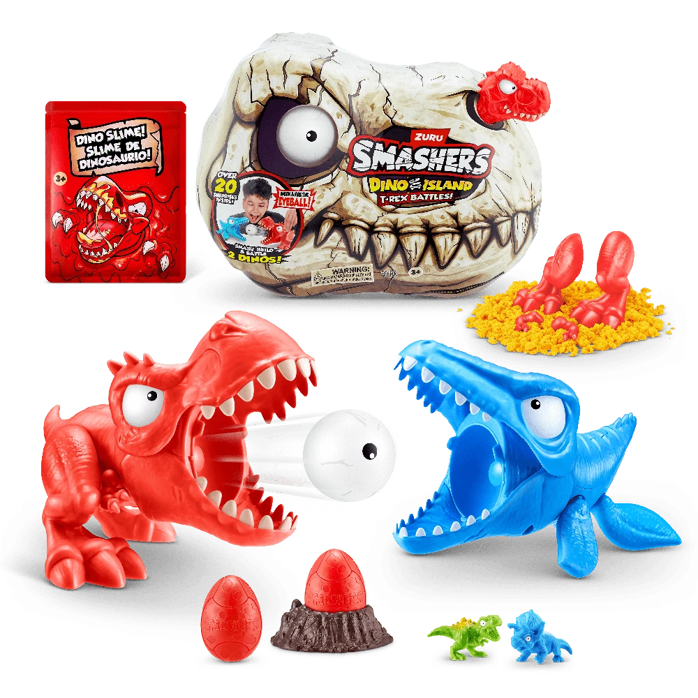 SMASHERS Rinkinys „Dinozaurų kova“