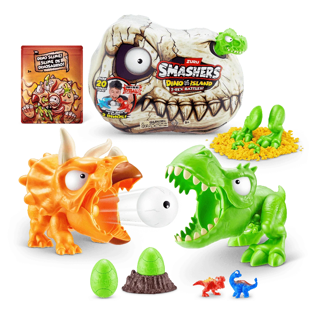 SMASHERS Rinkinys „Dinozaurų kova“